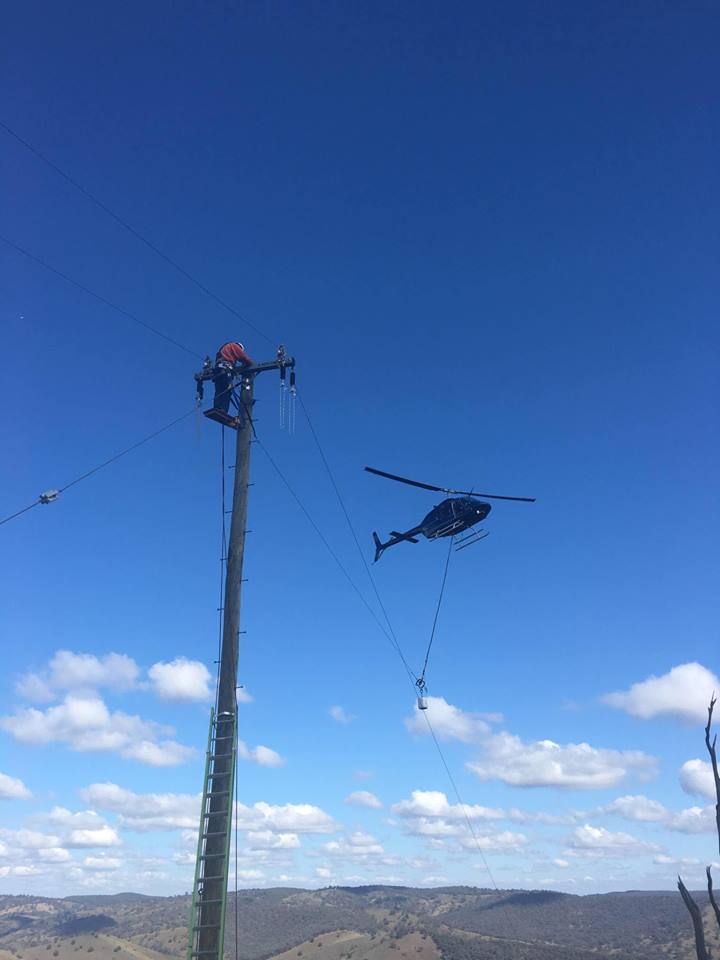 Helicopter — Electricians in Bathurst, NSW
